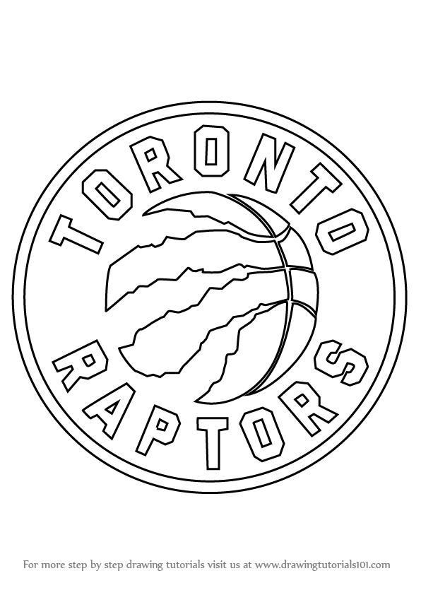 Step by Step How to Draw Toronto Raptors Logo DrawingTutorials101.com | Toronto  raptors, Toronto raptors basketball, Raptors