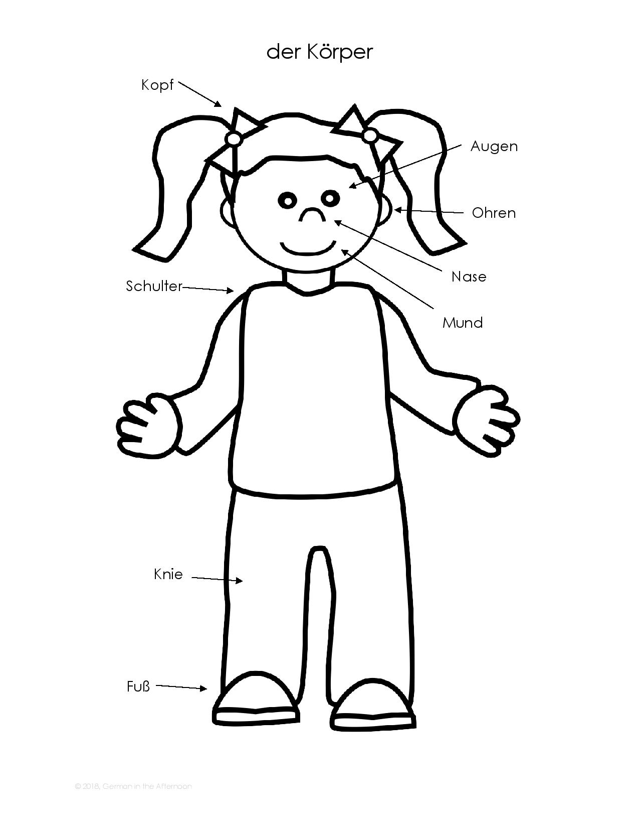 Coloring Pages | German in the Afternoon Activities