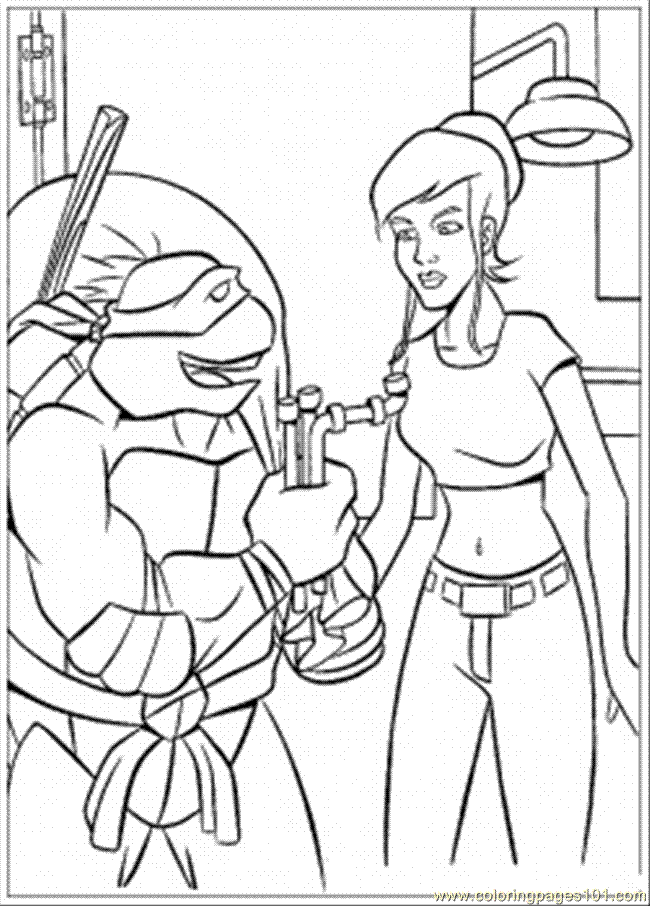 April Ninja Turtles Coloring Pages - Coloring Pages For All Ages