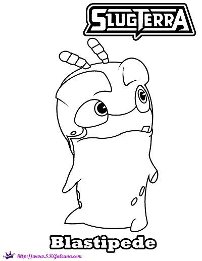 Free Blastipede Coloring Page from Slugterra | Owl coloring pages, Monster coloring  pages, Coloring pages