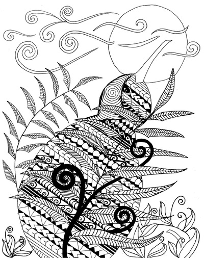 Coloring pages for new zealand