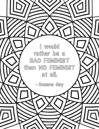 Free Printables: Feminist Colouring Pages | Colouring pages, Christian  affirmations, Coloring pages