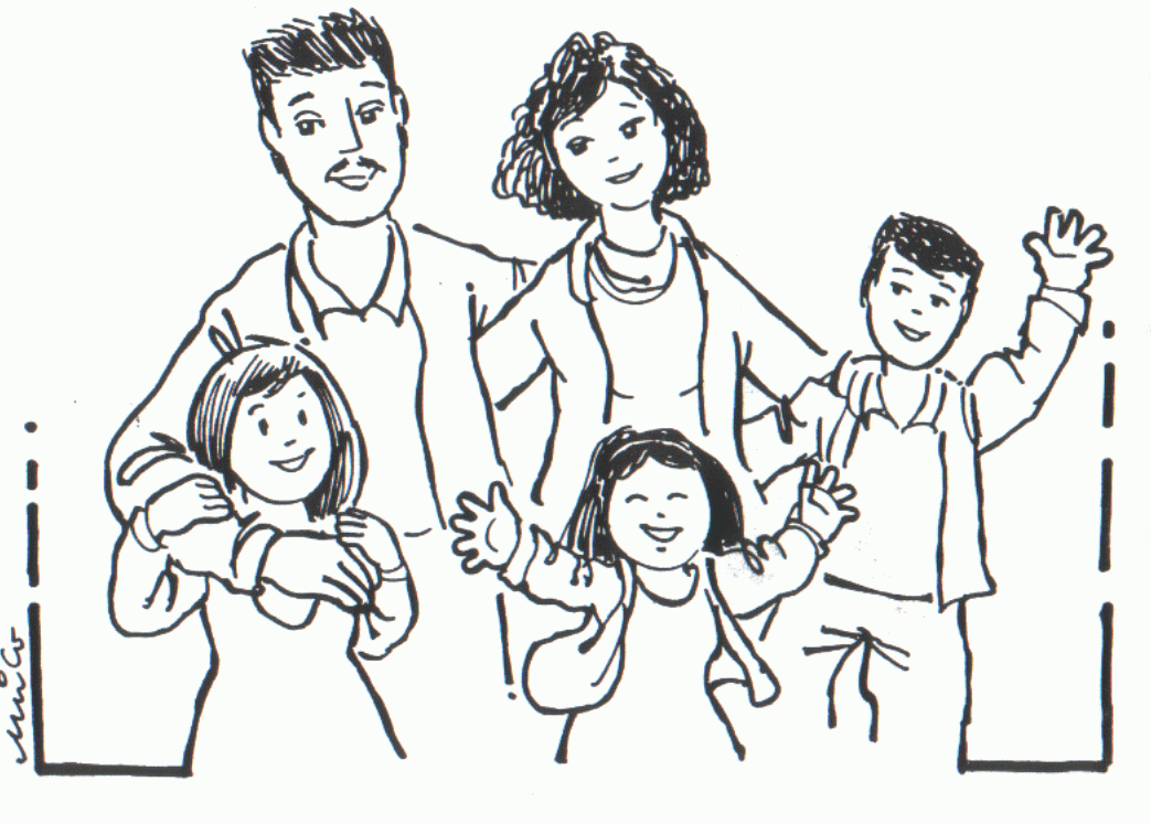 Family - Coloring Pages for Kids and for Adults