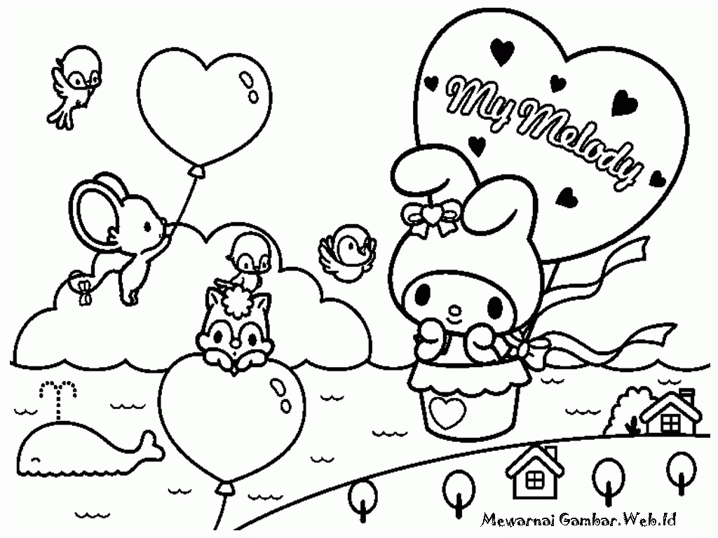 My Melody Coloring - Coloring Pages for Kids and for Adults