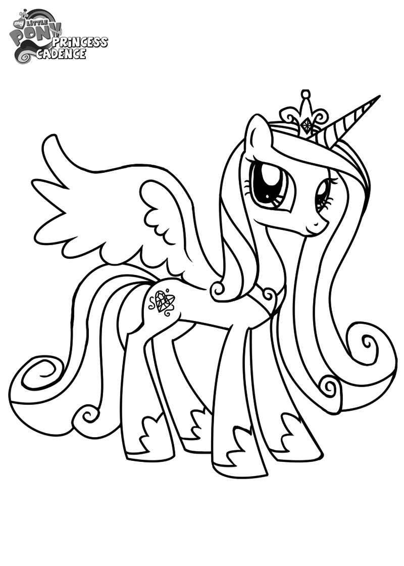 Princess Cadence My Little Pony Princess Coloring Pages Pages ...
