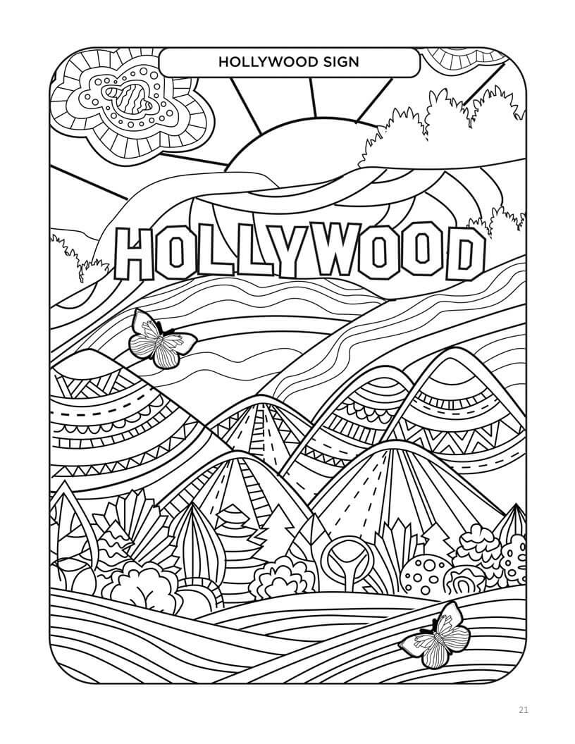 California Bucket List Coloring Book - Printable - My Bucket Journals