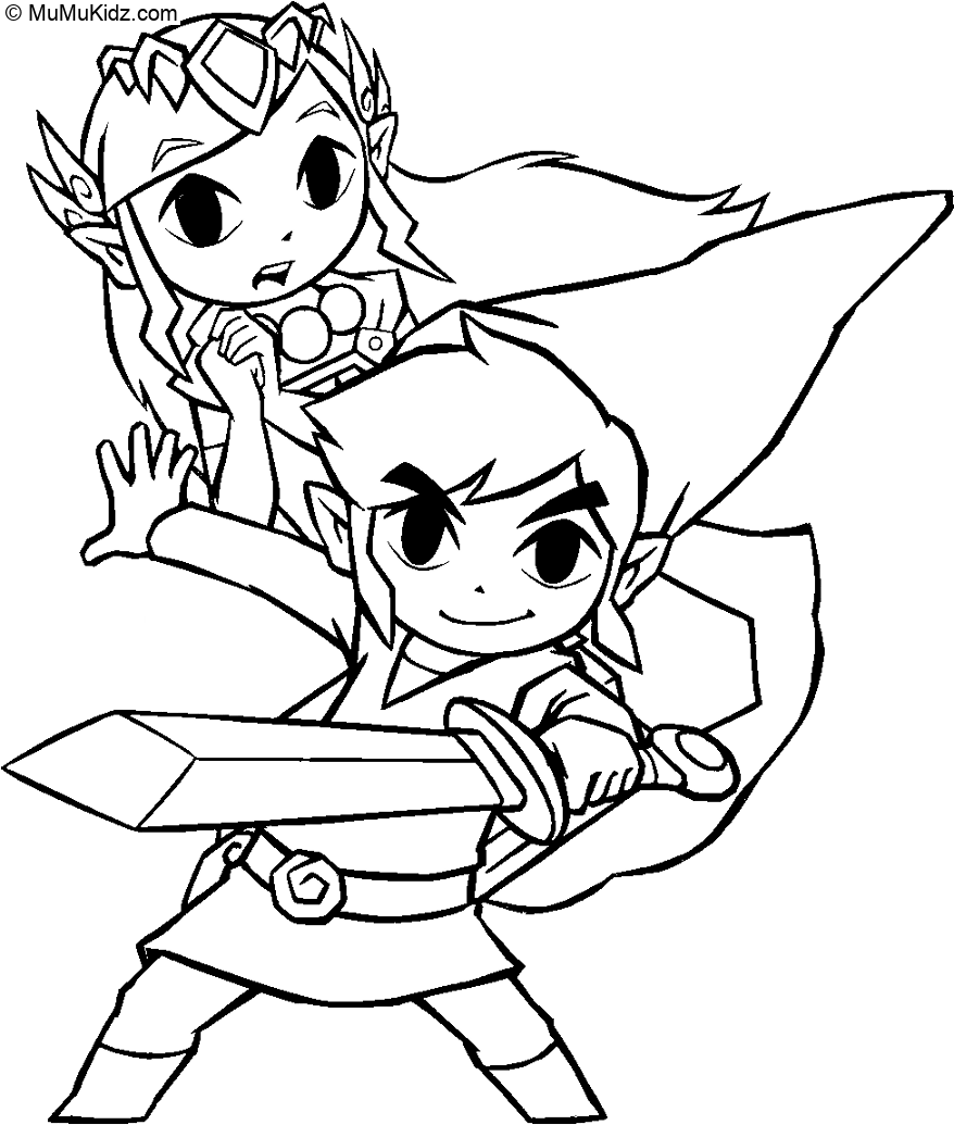 Zelda Coloring Pages | Free Printable 13 Zelda Coloring Pages