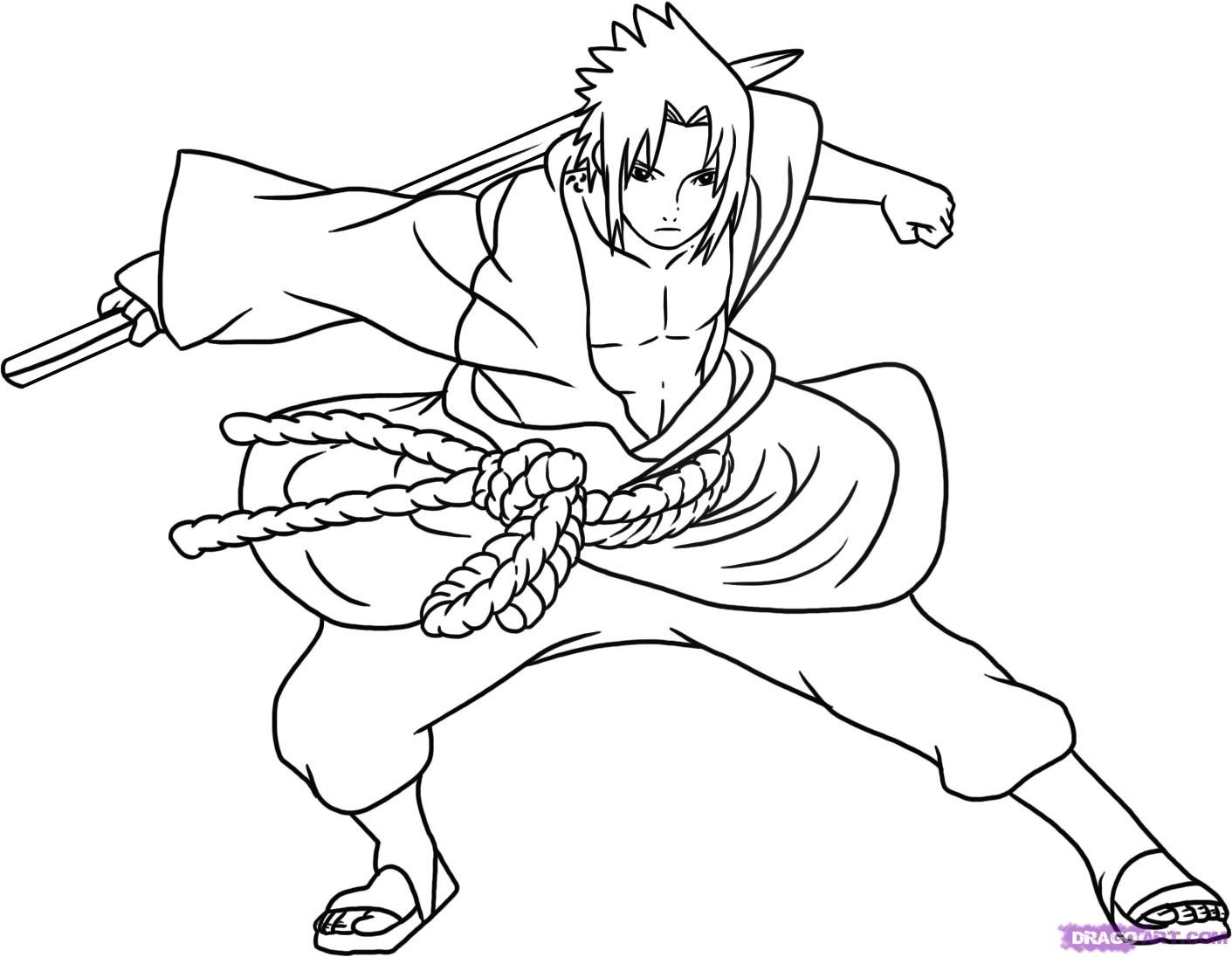 Naruto Shippuden Sasuke Coloring Pages - Get Coloring Pages