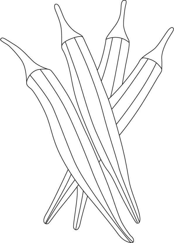 Lady Finger Clipart Coloring Pages | Coloring pages, Farm animal coloring  pages, Fruit coloring pages