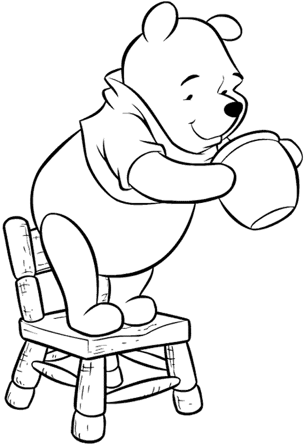 winnie the pooh coloring pages - Clip Art Library