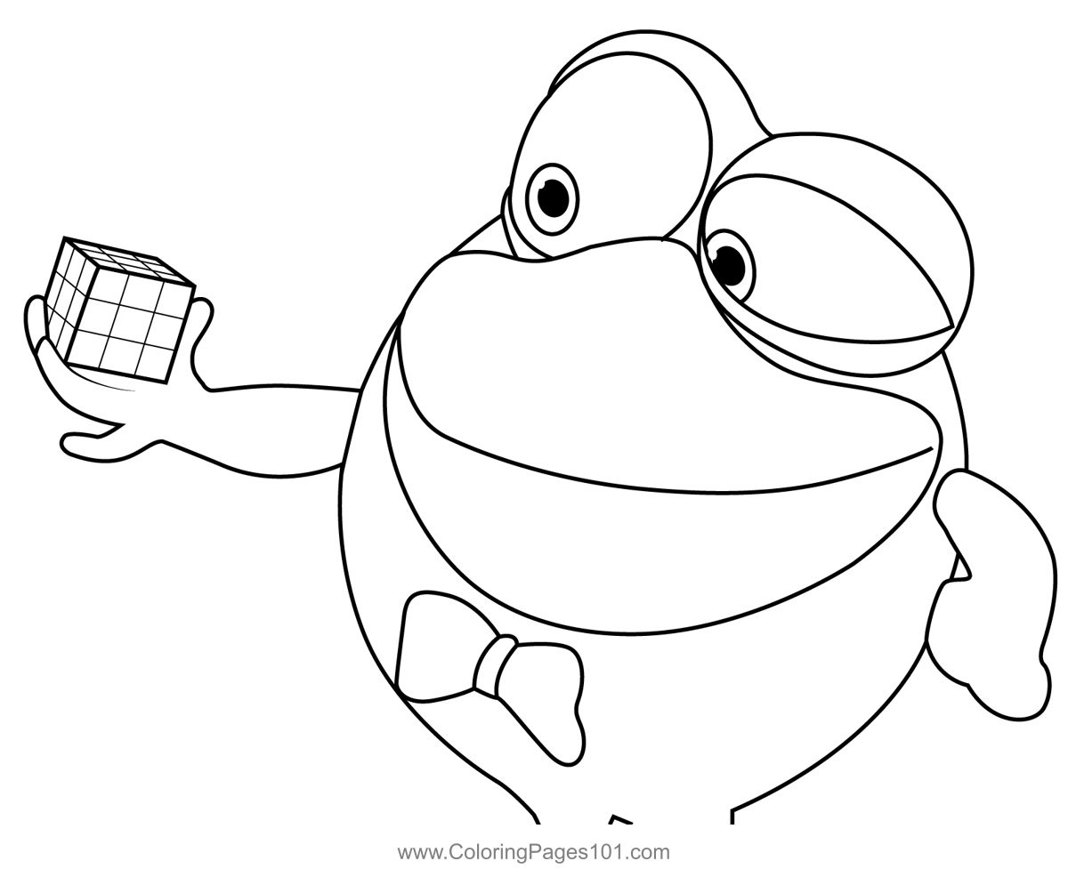 Bigoriki Solved Rubik Cube Kikoriki Coloring Page for Kids - Free Kikoriki  Printable Coloring Pages Online for Kids - ColoringPages101.com | Coloring  Pages for Kids