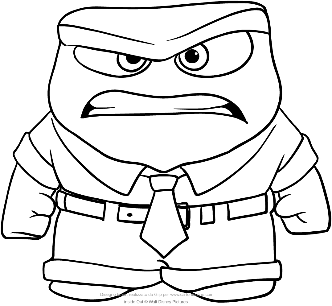 Anger (Inside Out) coloring pages