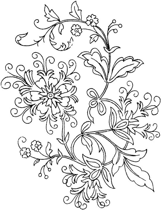 Printable Flower Coloring Pages For Adults : Coloring - Kids ...