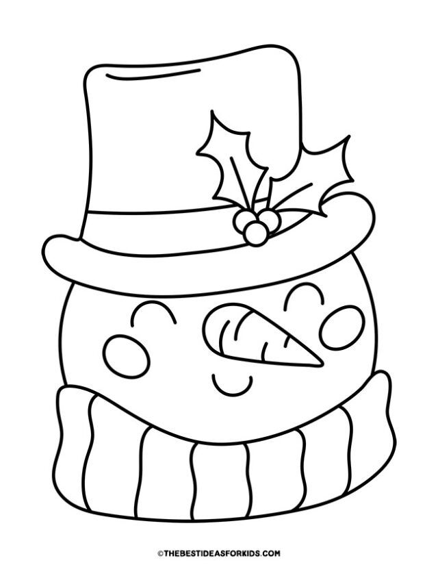 Snowman Coloring Pages (Free Printables ...