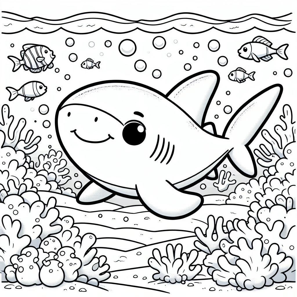 Baby Shark Coloring Pages – Custom ...