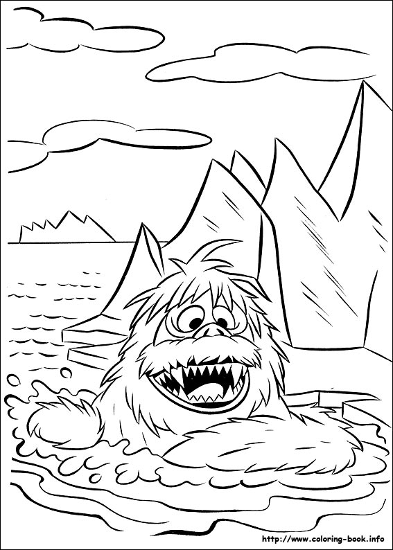 Red-Nosed Reindeer coloring picture