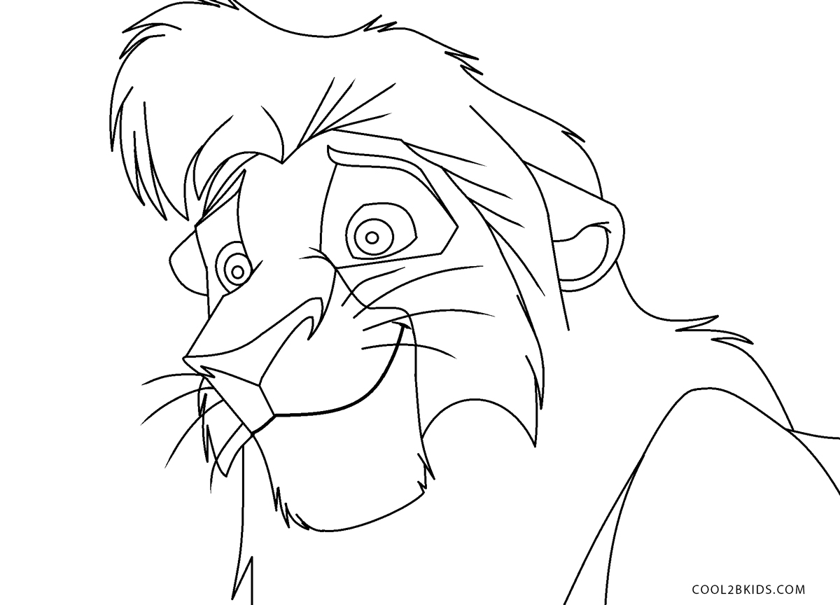 Free Printable Lion King Coloring Pages For Kids