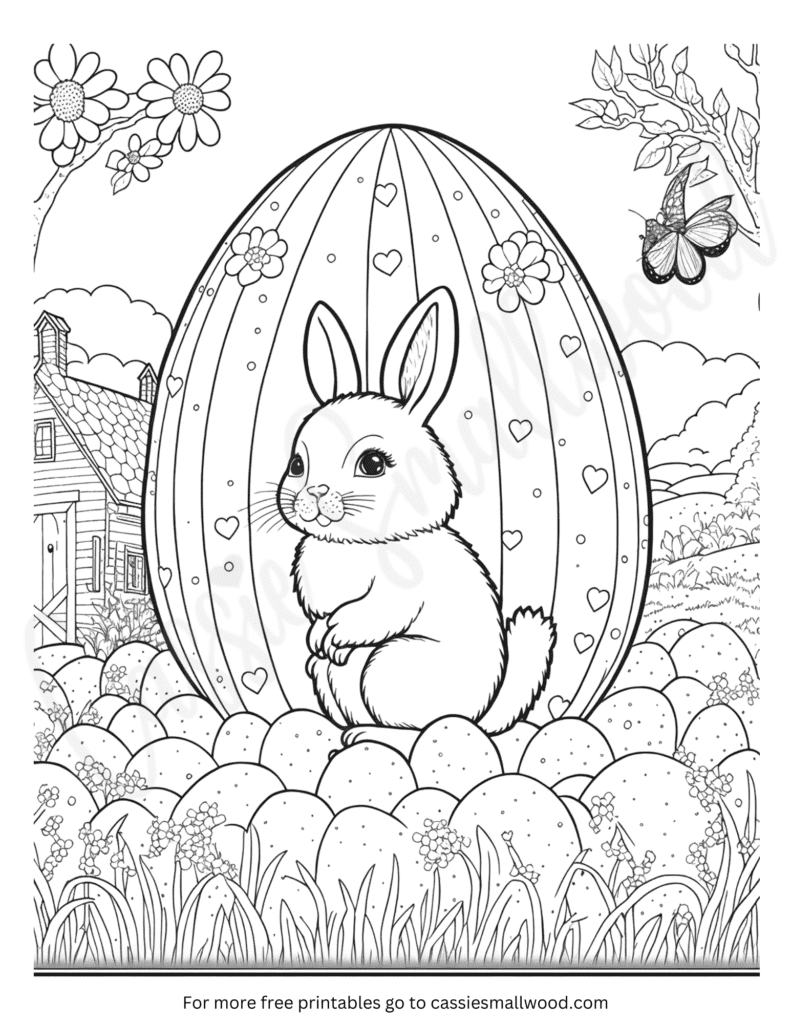 76 Cutest Easter Coloring Pages (Free Printable) - Cassie Smallwood