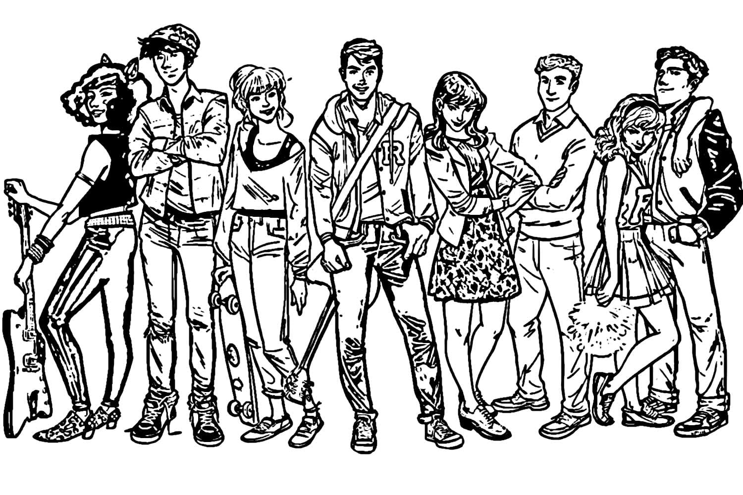 Riverdale coloring pages - Download and print for free