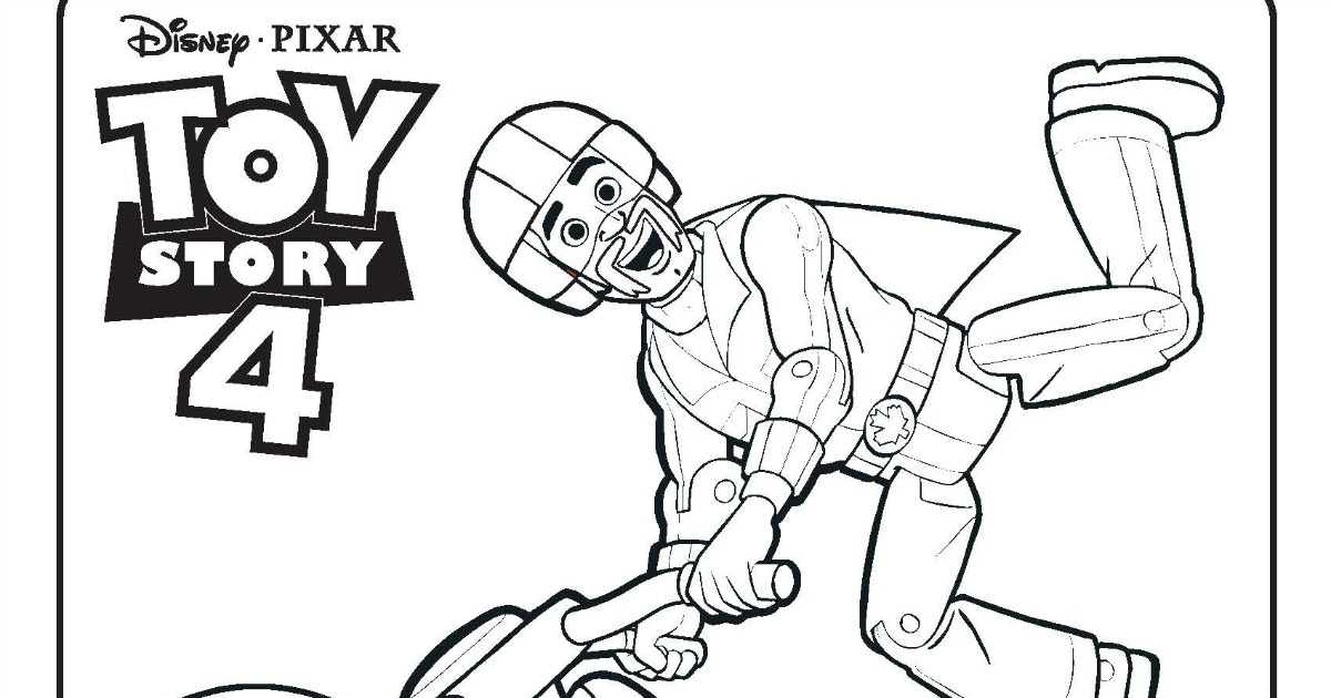 Free Printable Toy Story Duke Caboom Coloring Page | Mama Likes This