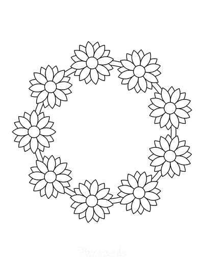 112 Beautiful Flower Coloring Pages | Free Printables for Kids & Adults