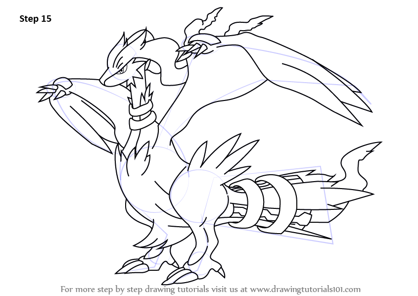 Learn How to Draw Reshiram from Pokemon (Pokemon) Step by Step : Drawing  Tutorials | Pokemon coloring pages, Dragon coloring page, Cute coloring  pages