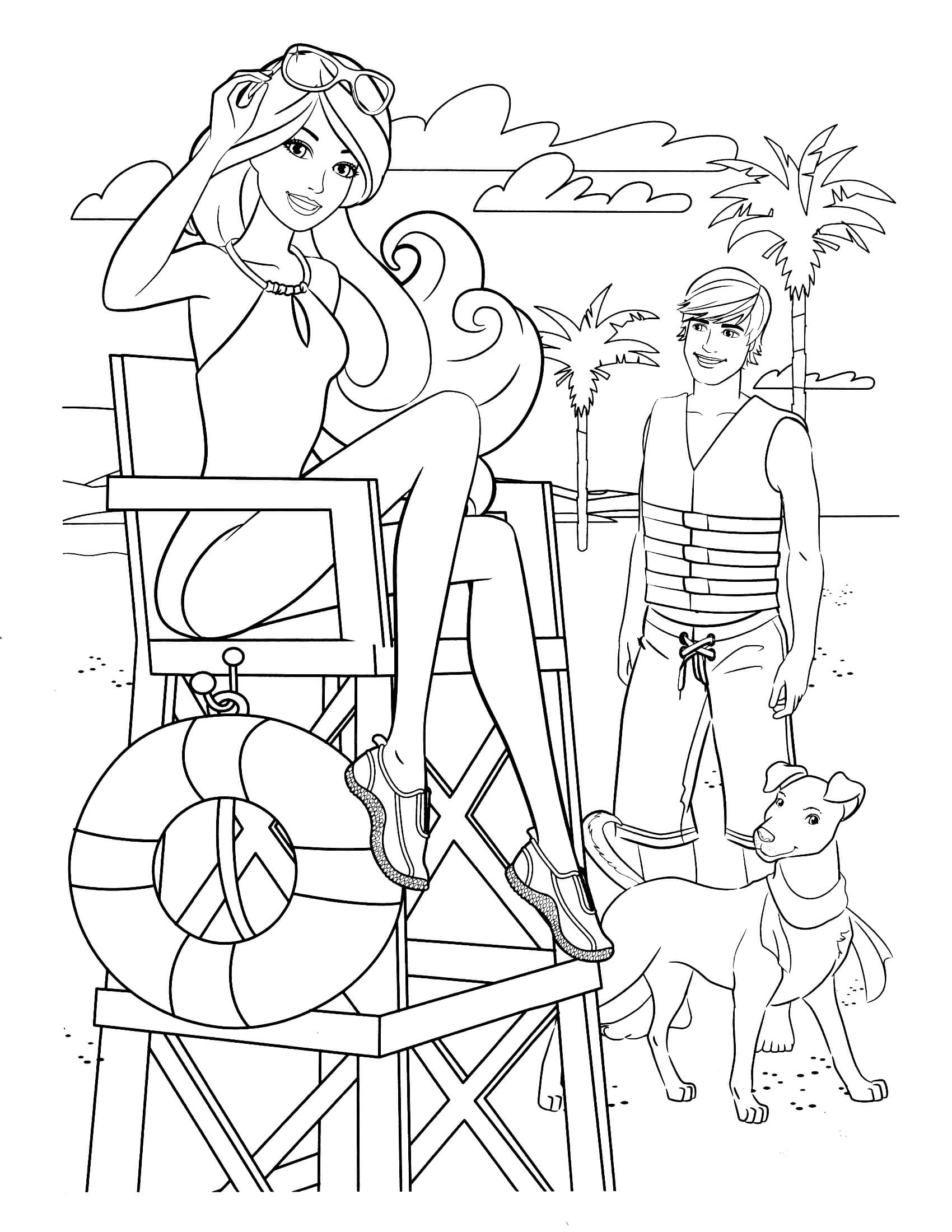 Раскраски барби а4. Раскраска Барби Скиппер. Раскраска для девочек Барби и Кен. Раскраски для девочек Барби Экстра. Раскраска Барби на пляже.