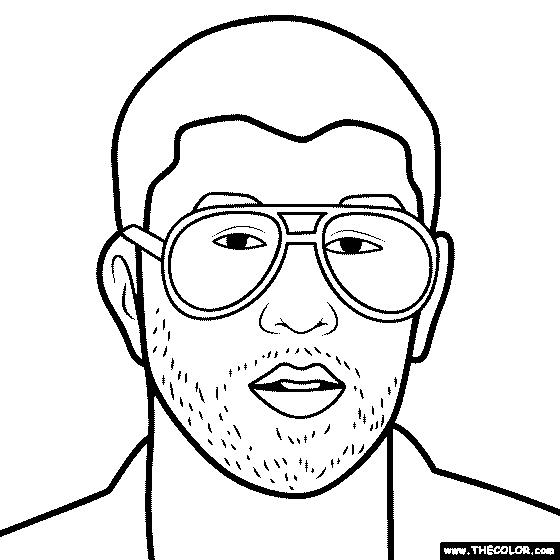 Bad Bunny Coloring Page