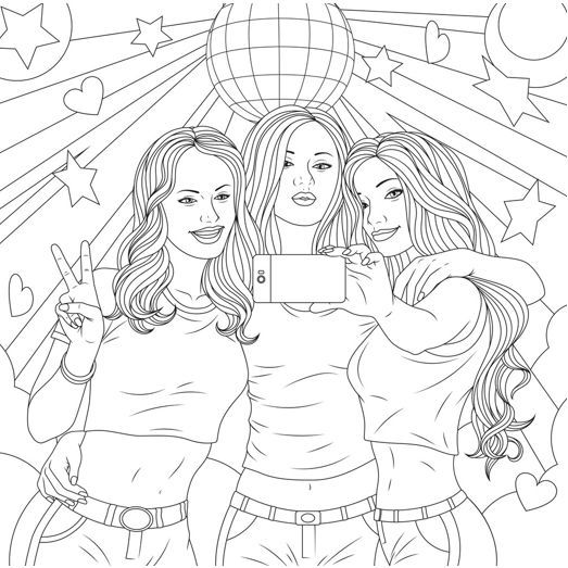 Omeletozeu | People coloring pages, Bff drawings, Cute coloring pages