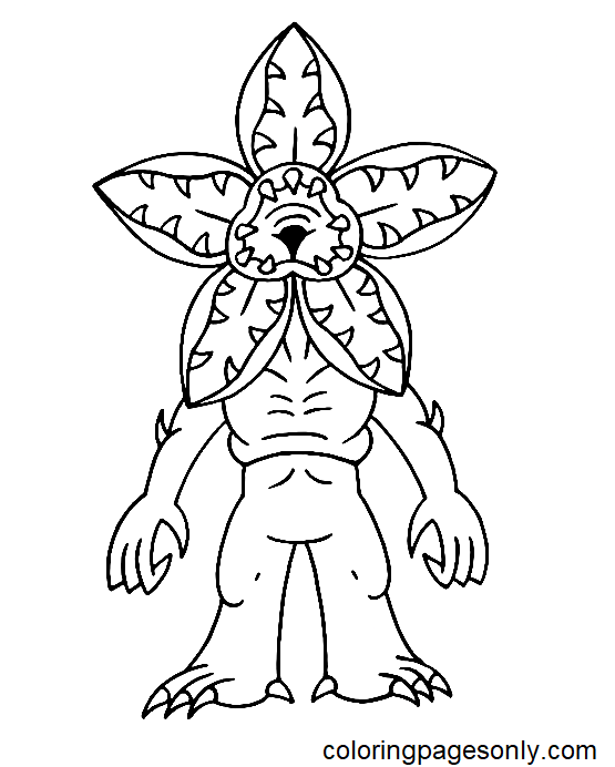 Demogorgon Stranger Things Coloring Pages - Stranger Things Coloring Pages  - Coloring Pages For Kids And Adults