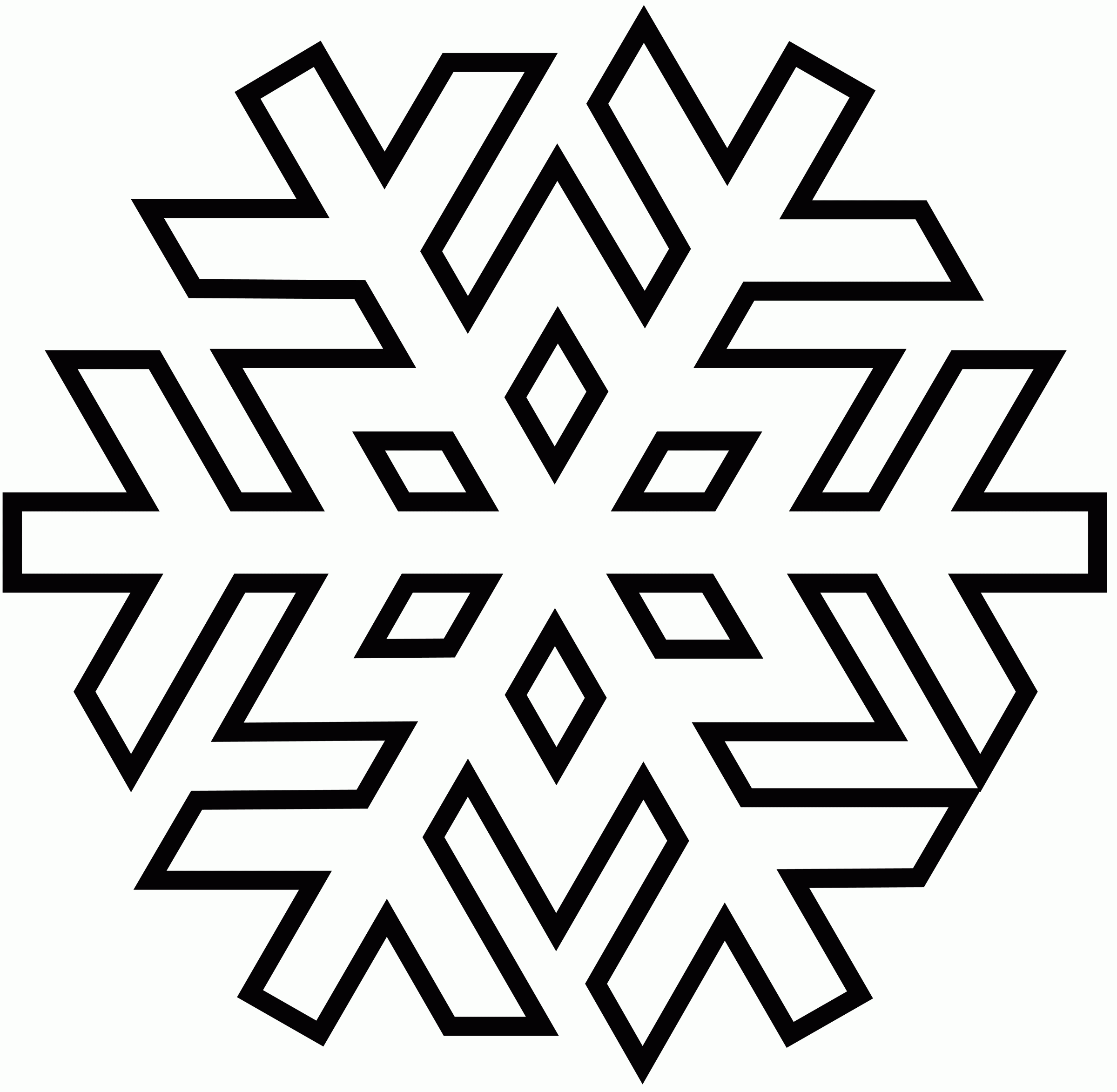 Snowflake Coloring Sheet - Coloring Pages for Kids and for Adults