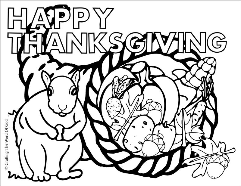 thanksgiving coloring page « Crafting The Word Of God