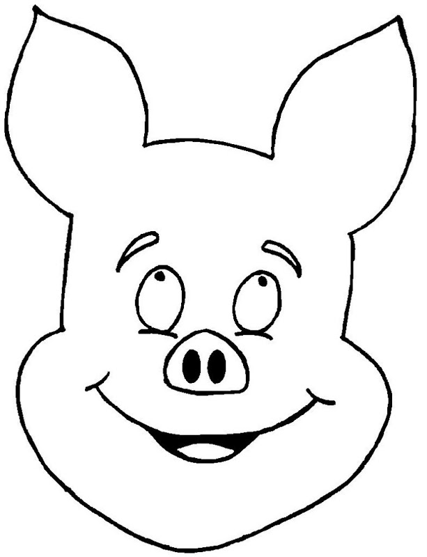 mask template pig printable coloring pages masks kids - ClipArt Best -  ClipArt Best