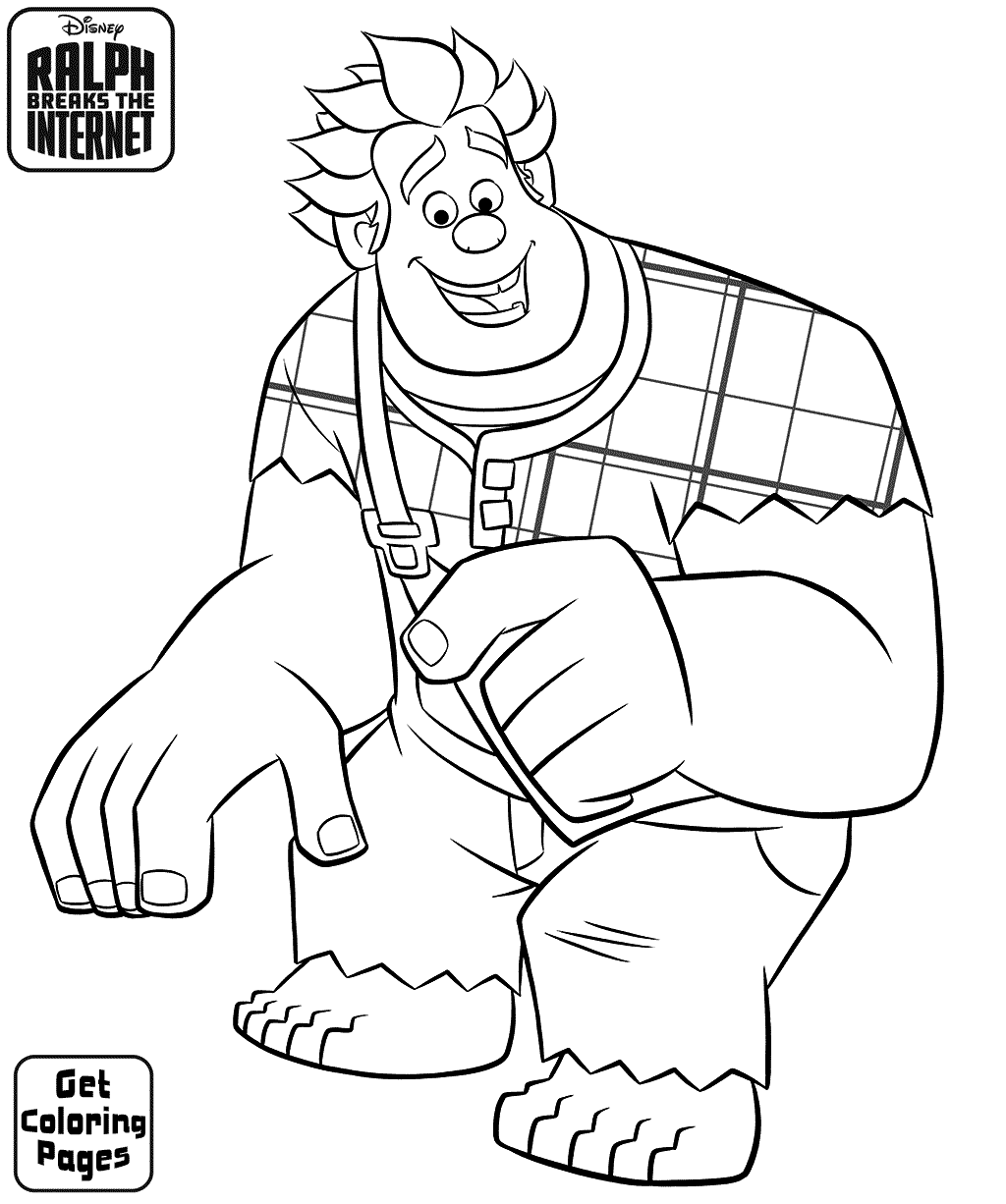 Ralph Colouring Pages - Get Coloring Pages