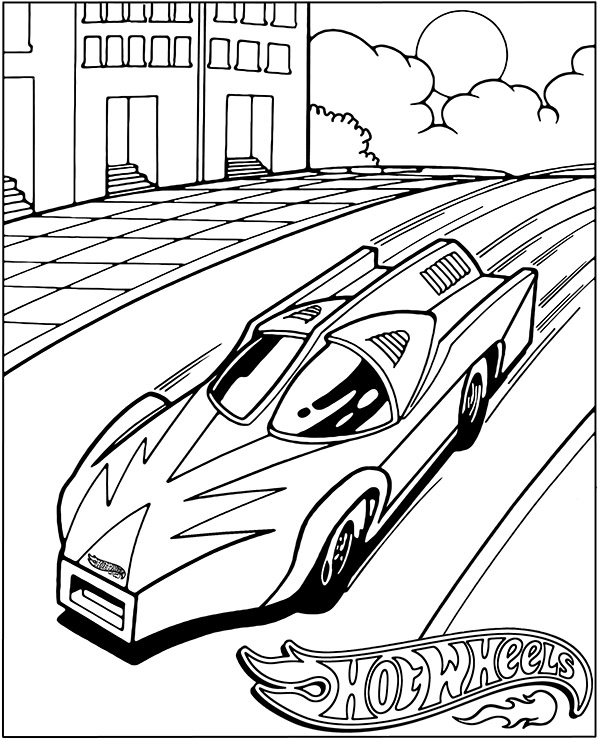 Printable coloring page racing car ...