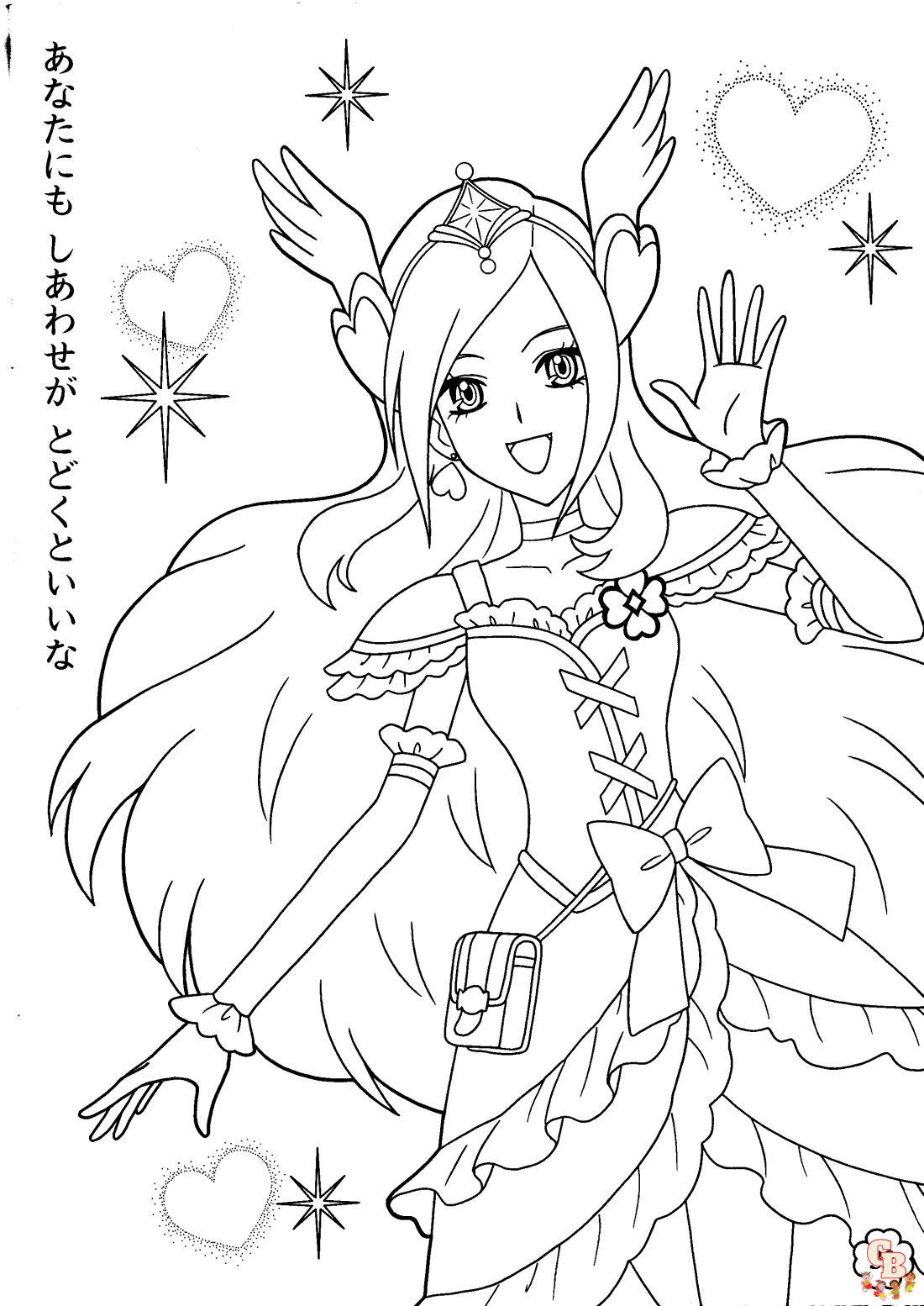 Pretty Cure Coloring Pages Free ...