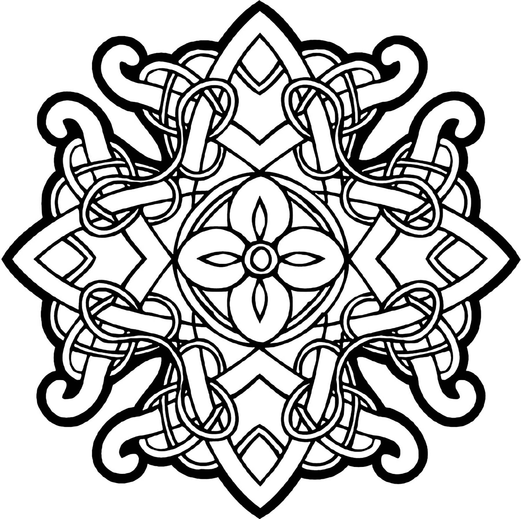 Celtic Mandala 23 - Simple Mandalas - 100% Mandalas Zen & Anti-stress