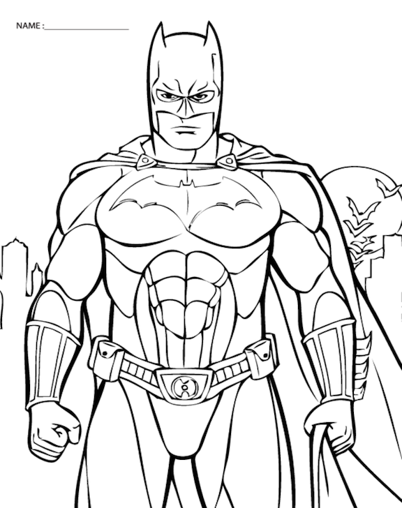 Batman Coloring Pages And Other Coloring Themes