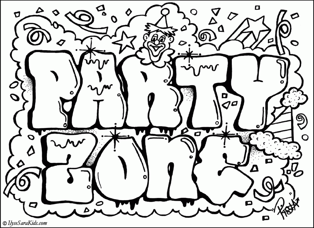 Animal Graffiti Coloring Pages - Coloring Pages For All Ages