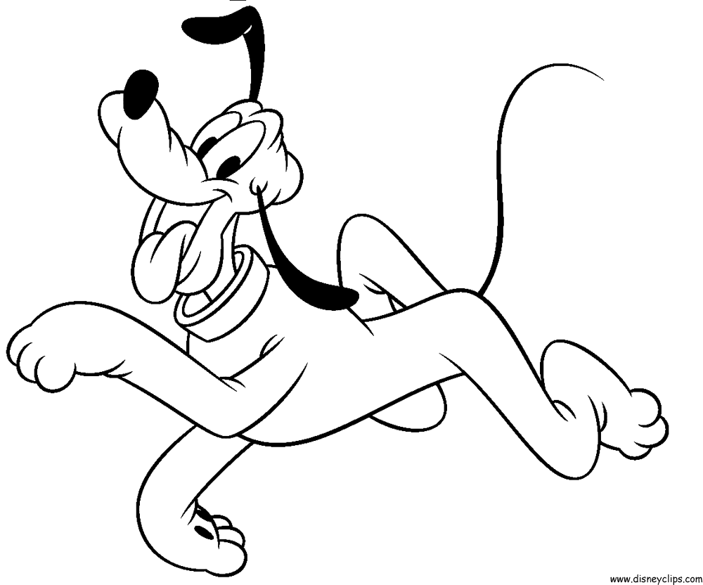 Disney Pluto Printable Coloring Pages Disney Coloring Book 2 Dog ...