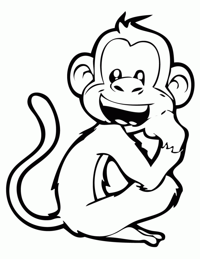 Monkey Coloring Pages | Free Coloring Pages