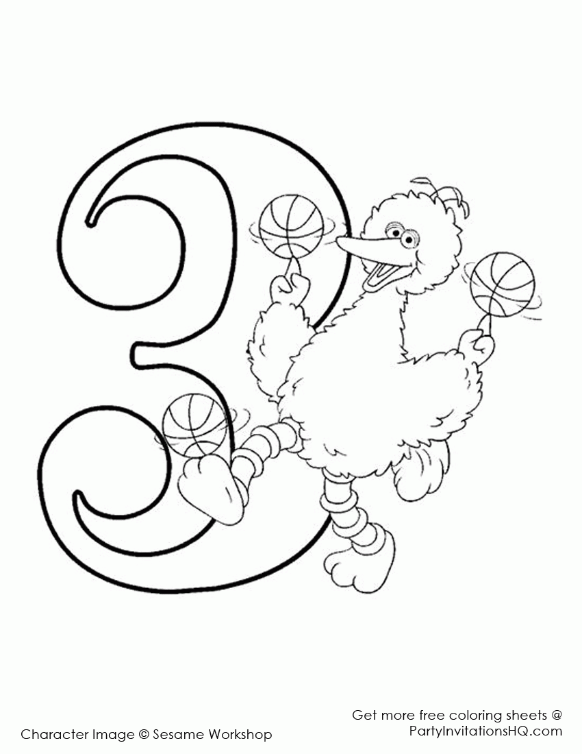 16 Cheerful Big Bird Coloring Pages