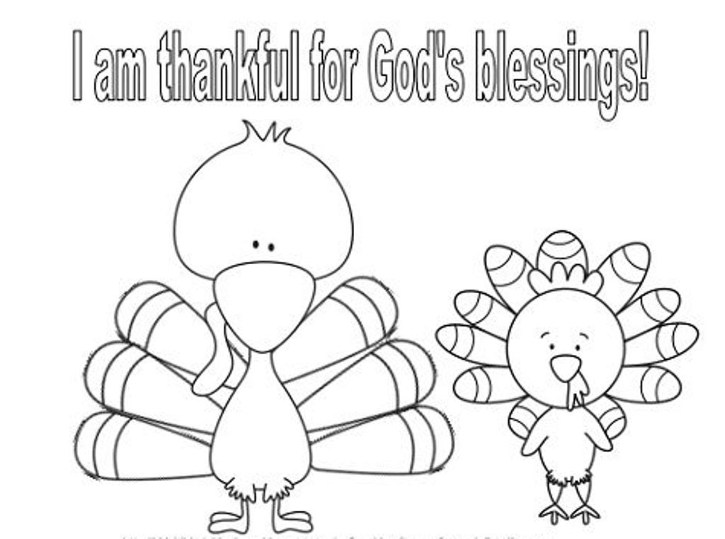 Thankful Turkey Coloring Pages Printable Thanksgiving ...