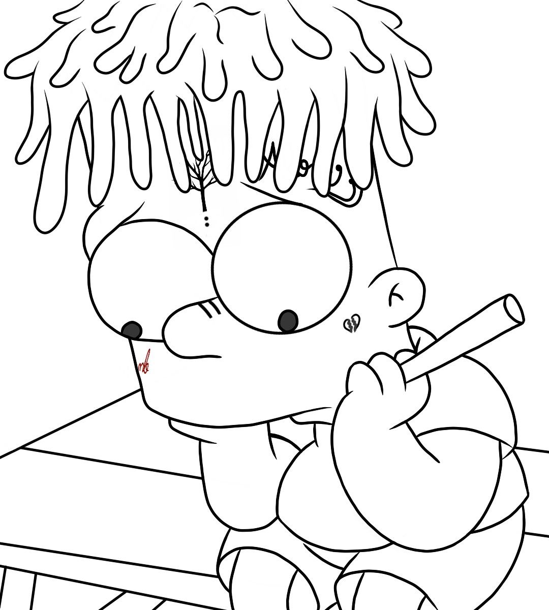 XXXTentacion Coloring Pages - Coloring Nation