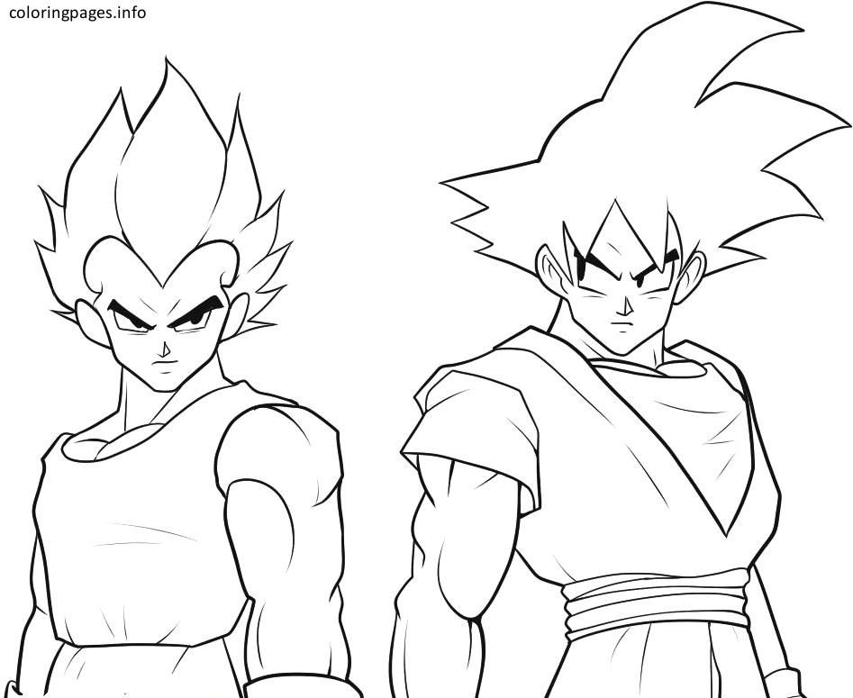 black goku coloring pages | Cartoon coloring pages, Coloring pages, Dbz  drawings