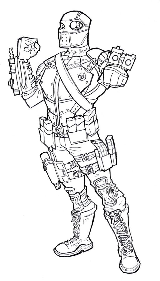 Coloring pages: Coloring pages: Deadshot, printable for kids ...