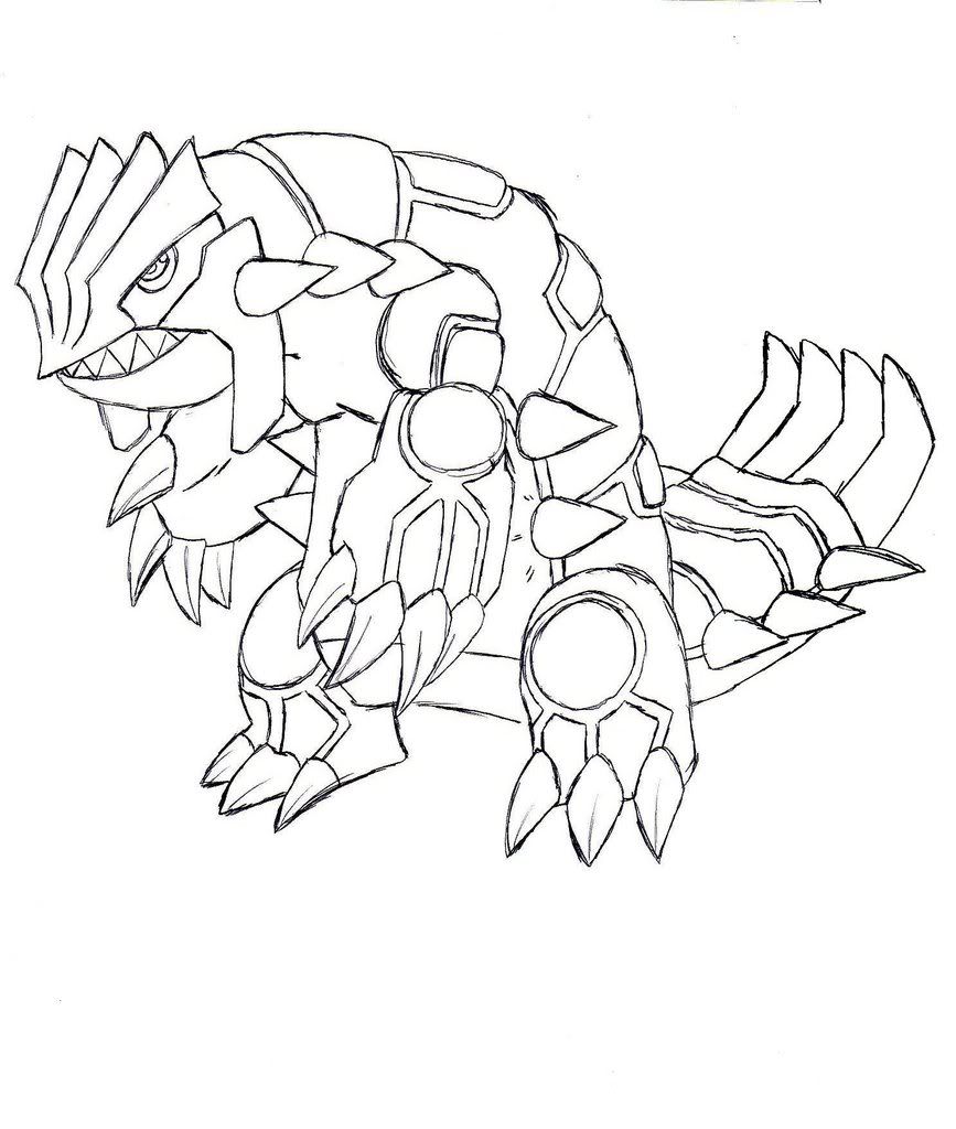 Groudon Coloring Page Page 1