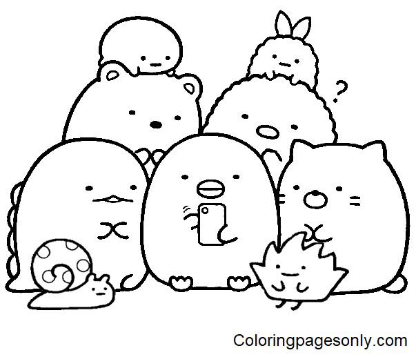 Sumikko Gurashi Coloring Pages - Coloring Pages For Kids And Adults