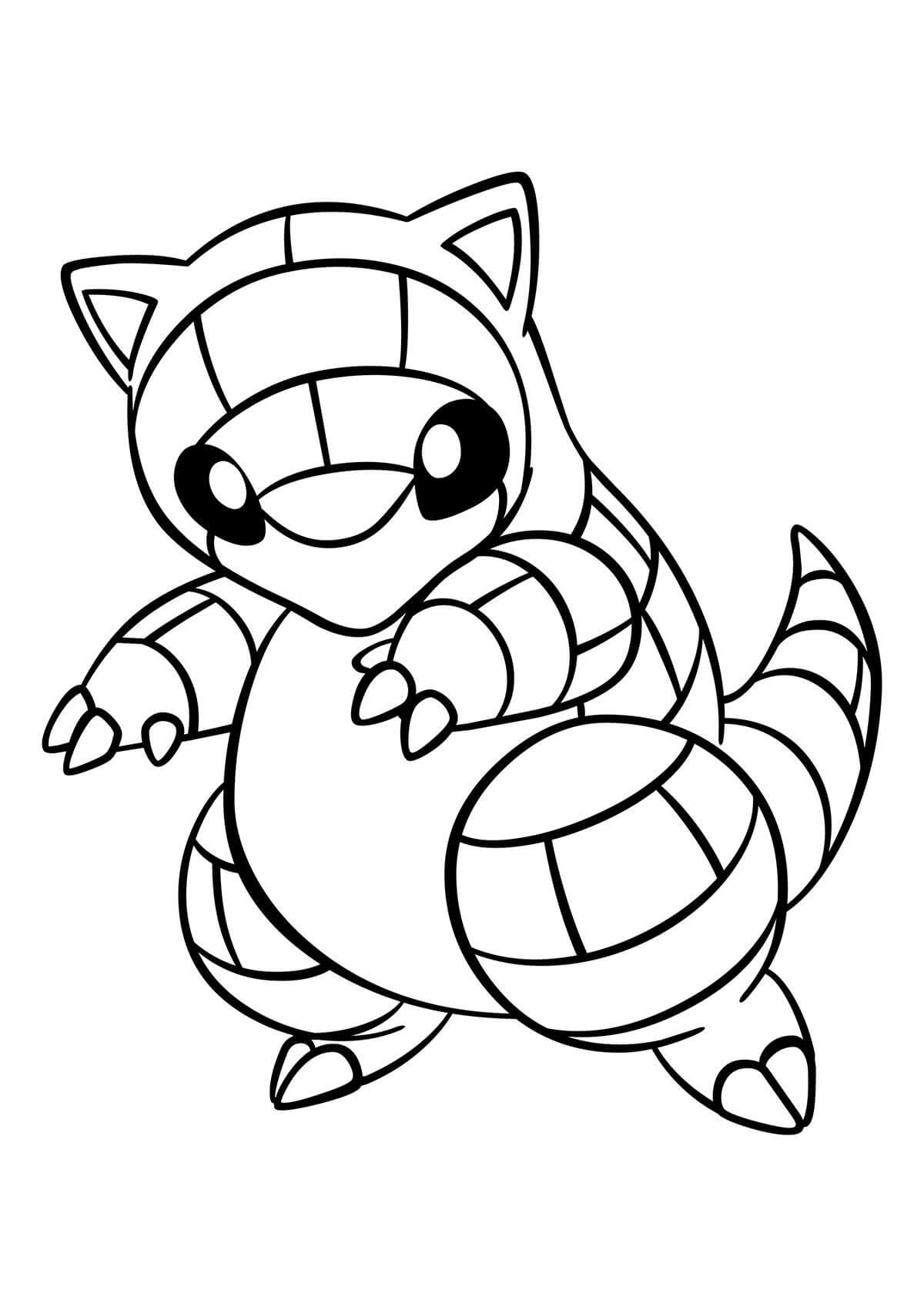 Sandshrew Coloring Pages - Free ...