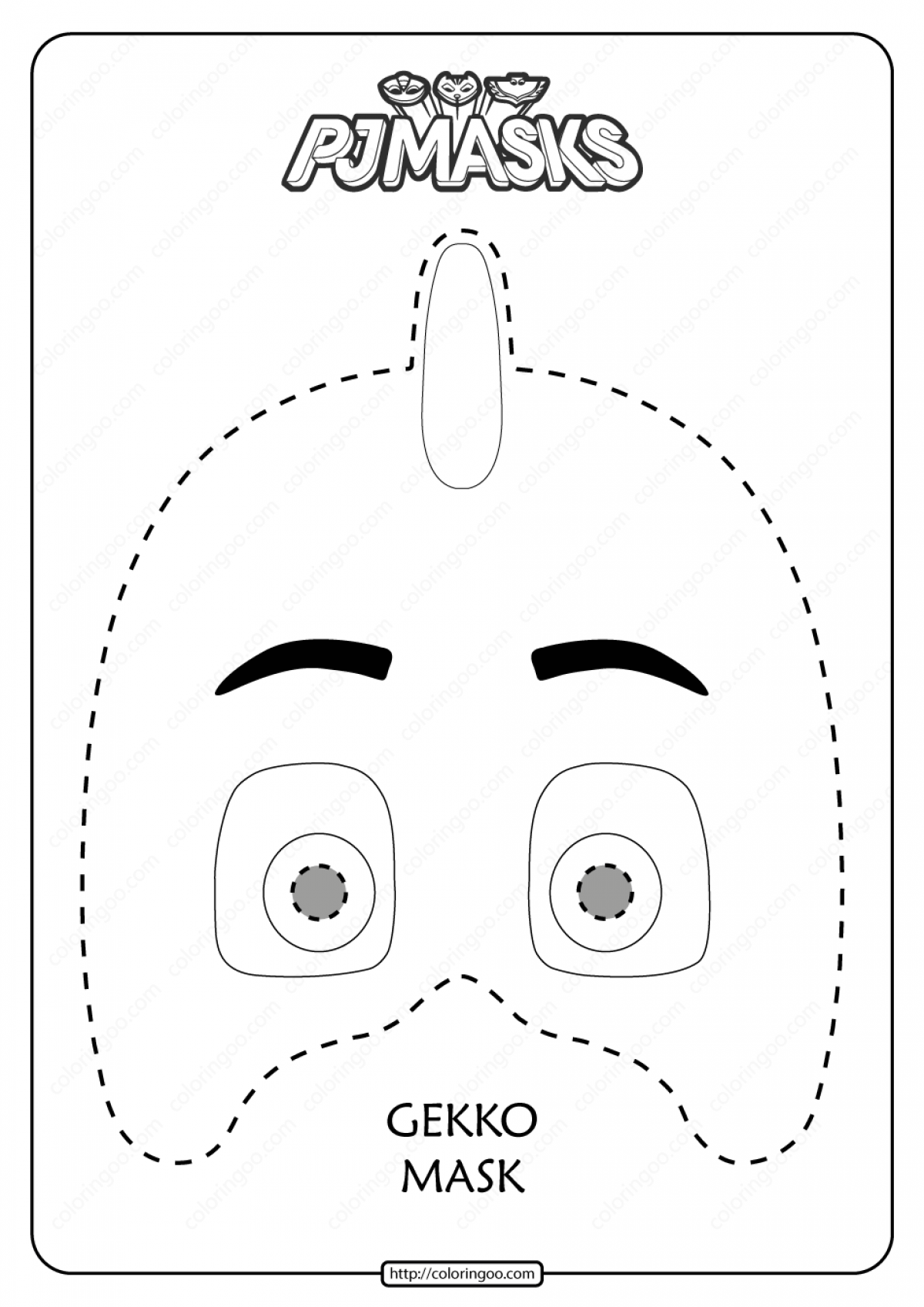 Free Printable Gekko PJ Masks Coloring Pagecoloringoo.com